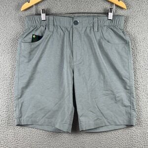 William Murray Golf Shorts Men's 32 Grey Straight Fit Polyester Chinos